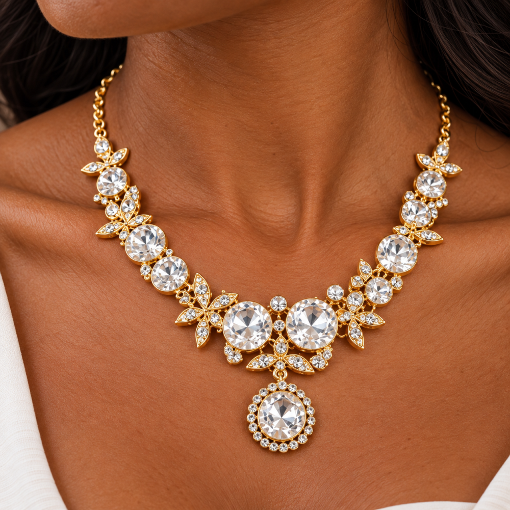 Butterfly Jewellery Necklace & Earrings, Swarovksi Crystal Elements, Gift for Her - Image 12