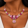 Butterfly Jewellery Necklace & Earrings, Swarovksi Crystal Elements, Gift for Her - Thumbnail Image 8