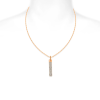 Pendant Necklace Earrings Jewelry Set Swarovski Crystal Elements 14K Rose Gold - Thumbnail Image 3