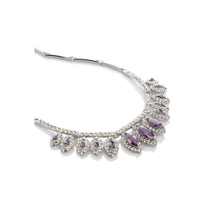 Crystal Jewellery Set, 14K Gold /Silver Rhodium Plated Swarovski Crystal Elements - Image 5