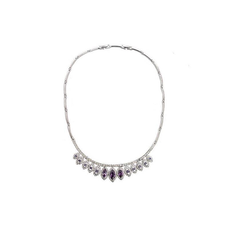 Crystal Jewellery Set, 14K Gold /Silver Rhodium Plated Swarovski Crystal Elements - Image 7