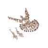 Peacock Jewellery Set, Pendant Necklace, Drop Earrings.Swarovski Crystal Elements - Thumbnail Image 4