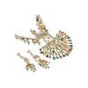 Peacock Jewellery Set, Pendant Necklace, Drop Earrings.Swarovski Crystal Elements - Thumbnail Image 16