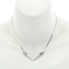 Real Mother of Pearl Necklace Bracelet Set, Swarovski Crystal Elements, Gift Idea - Thumbnail Image 4