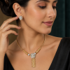 Panther Pendant Jewellery Set, Necklace & Earrings.Swarovksi Crystal Elements - Thumbnail Image 1