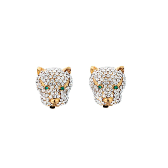 Panther Pendant Jewellery Set, Necklace & Earrings.Swarovksi Crystal Elements - Image 3
