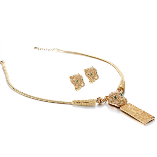 Panther Pendant Jewellery Set, Necklace & Earrings.Swarovksi Crystal Elements - Image 8