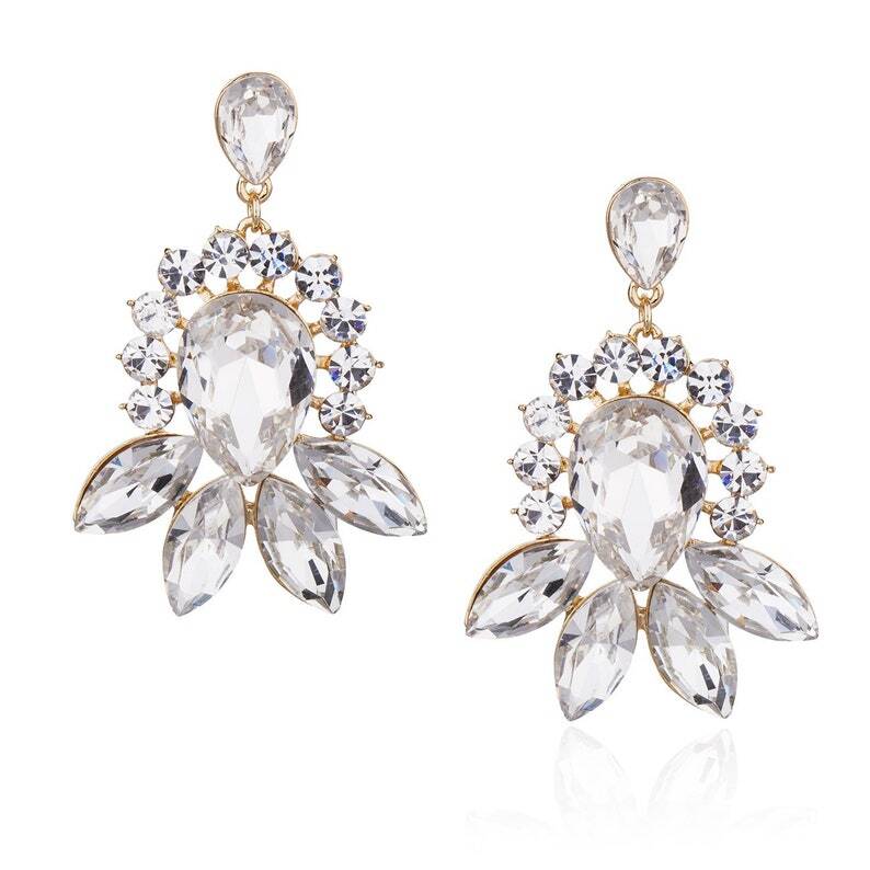 Necklace & Earrings Jewellery Set, Flower Pendant.Swarovski Crystal Elements - Image 14