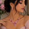 Butterfly Jewellery Necklace & Earrings, Swarovksi Crystal Elements, Gift for Her - Thumbnail Image 6