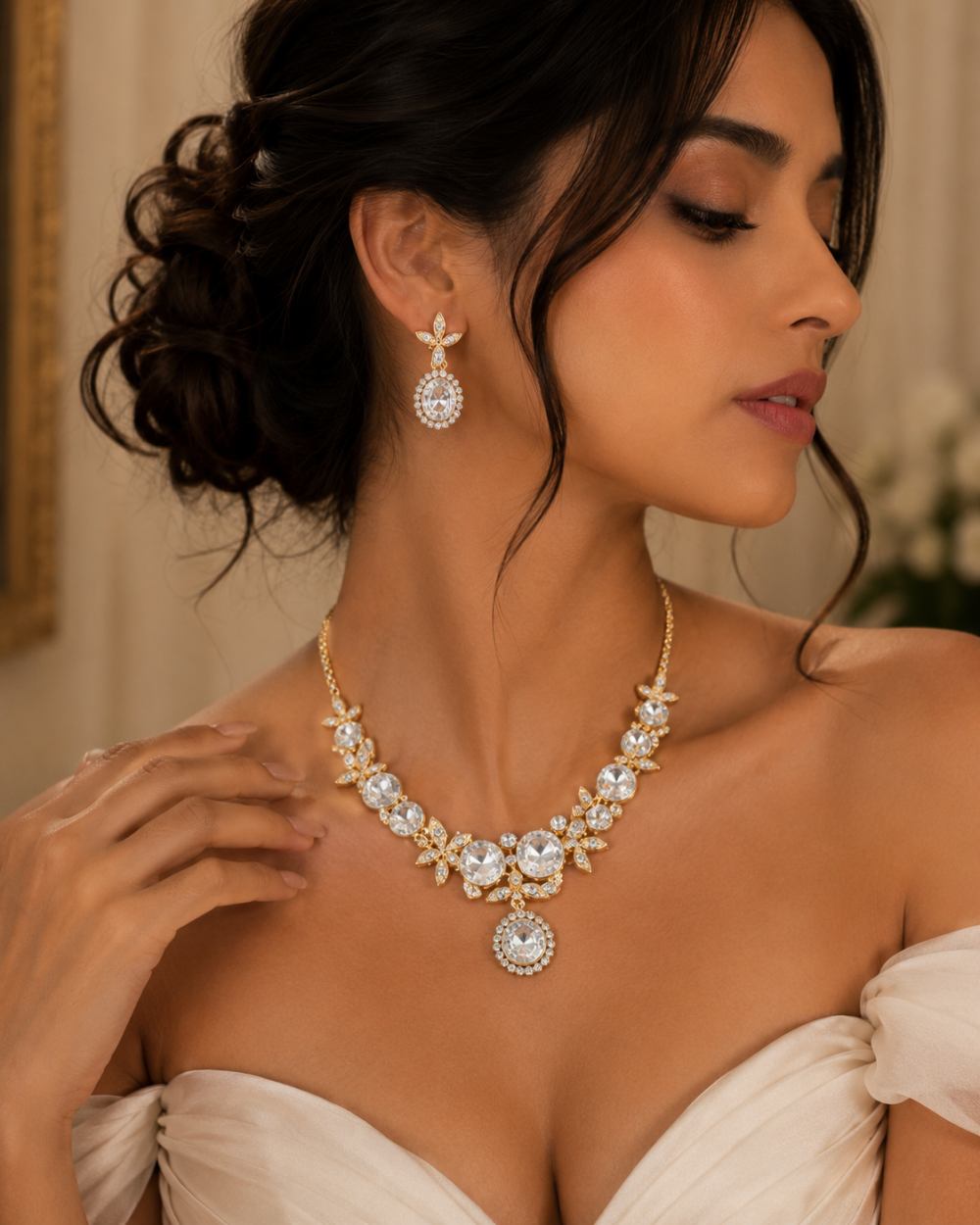 Butterfly Jewellery Necklace & Earrings, Swarovksi Crystal Elements, Gift for Her - Image 11