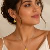 Janeo Swarovski Zircon Cut Crystal Elements Necklace Earring Christmas Gift Idea - Thumbnail Image 7