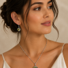 Janeo Swarovski Zircon Cut Crystal Elements Necklace Earring Christmas Gift Idea - Thumbnail Image 11
