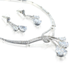 Pear Drops Crystals Jewellery Set, Necklace Earrings, Gift Idea Wedding Christmas - Thumbnail Image 8