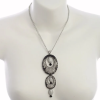 Indian Style Ornate Jewellery Pendant and Drop Earrings Set, Long Drop Earrings - Thumbnail Image 9