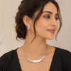 Swarovski Crystal Elements & Real Mother of Pearl Jewellery Necklace, Earring Set - Thumbnail Image 1