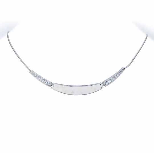 Swarovski Crystal Elements & Real Mother of Pearl Jewellery Necklace, Earring Set - Image 4