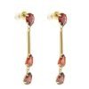 Tear Drop Crystal Necklace/Earrings Jewellery Set, Swarovksi Crystal Elements - Thumbnail Image 8
