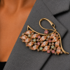 Janeo Swan Brooch Pin Swarovski Crystals Elements Christmas Anniversary Gift Her - Thumbnail Image 13