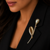 Lapel Pearl Drop Brooch Pin, Swarovski Crystal Elements, Christmas Gift for Her - Thumbnail Image 22