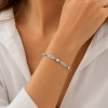Vintage Crystal Chain Bracelet Jewelry, Swarovski Crystal Elements on 14K Gold - Thumbnail Image 6