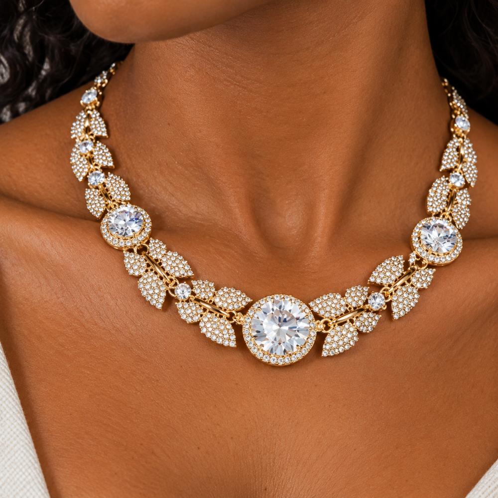 Jewellery Set, Necklace, Earrings, Swarovski Crystal Elements & Zirconia Crystals - Image 18