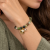 Mens Bracelet, Agate Beads Natural Stones Wristband, Swarovski Crystal Elements - Thumbnail Image 7