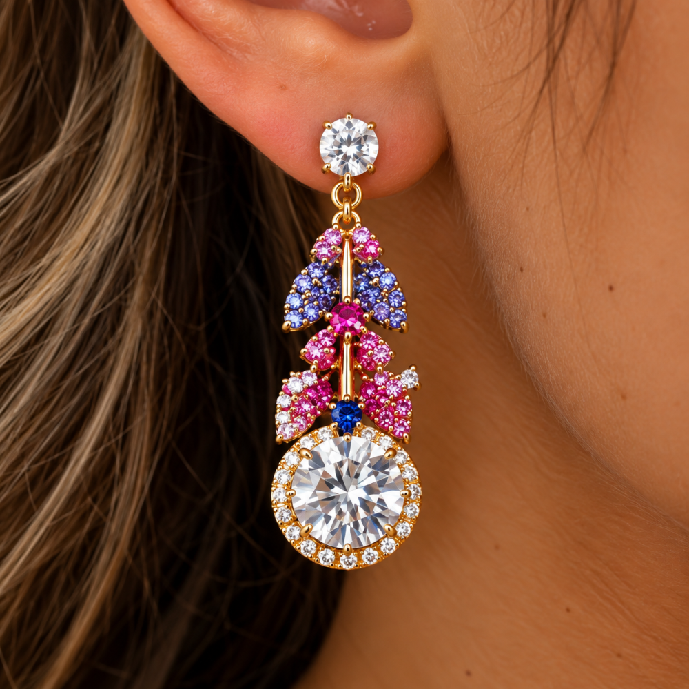 Jewellery Set, Necklace, Earrings, Swarovski Crystal Elements & Zirconia Crystals - Image 11