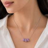 Janeo Swarovski Crystal Elements Necklace Shamballa Style Womens Christmas Gift - Thumbnail Image 5