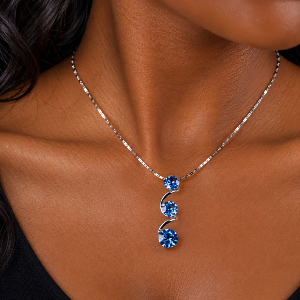Necklace and Earrings Set, Swarovksi Jewelry, Contemporary Costume Jewellery - Image 1