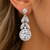 Jewellery Set, Necklace, Earrings, Swarovski Crystal Elements & Zirconia Crystals - Thumbnail Image 15