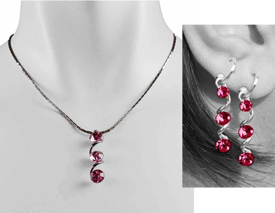 Necklace and Earrings Set, Swarovksi Jewelry, Contemporary Costume Jewellery - Image 12