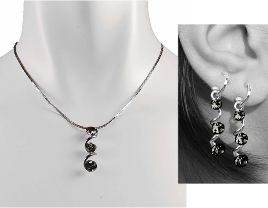 Necklace and Earrings Set, Swarovksi Jewelry, Contemporary Costume Jewellery - Image 16
