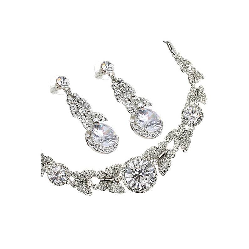 Jewellery Set, Necklace, Earrings, Swarovski Crystal Elements & Zirconia Crystals - Image 17