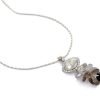 Womens Pendant Necklace, Translucent Sparkling Swiss Crystal Elements & Beads - Thumbnail Image 7