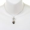 Womens Pendant Necklace, Translucent Sparkling Swiss Crystal Elements & Beads - Thumbnail Image 8