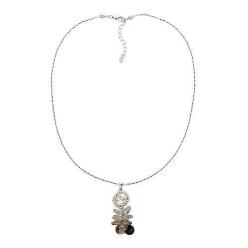 Womens Pendant Necklace, Translucent Sparkling Swiss Crystal Elements & Beads - Image 10