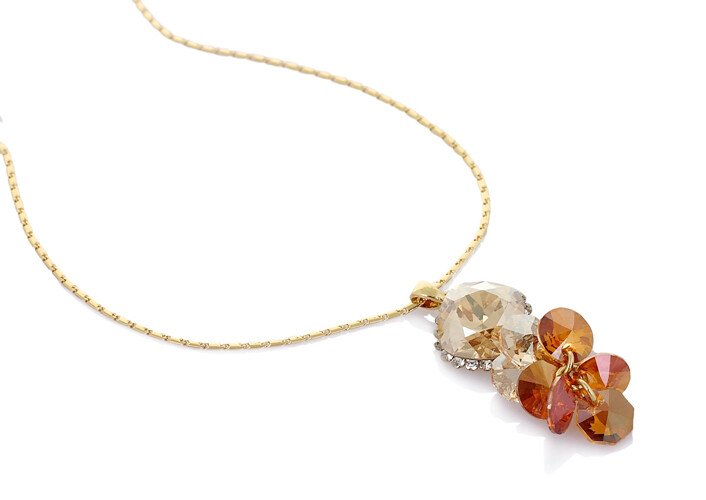 Womens Pendant Necklace, Translucent Sparkling Swiss Crystal Elements & Beads - Image 12
