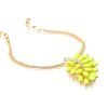 Long Chain Pendant Necklace, Swarovski Crystal Elements & Pear Drops, Gift for Her - Thumbnail Image 2
