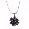 Womens Starburst Pendant Chain Necklace Jewelry Cubic Zirconia Crystal Element - Thumbnail Image 3