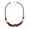 Beaded Jewellery Necklace, Agate Style Stones & Beads, Swarovski Crystal Elements - Thumbnail Image 2
