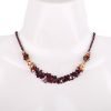 Beaded Jewellery Necklace, Agate Style Stones & Beads, Swarovski Crystal Elements - Thumbnail Image 5