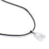Teddy Crystal Pendant Necklace on Black Cord Tie, Costume Jewellery, Ideal Gift - Thumbnail Image 2