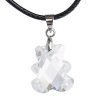 Teddy Crystal Pendant Necklace on Black Cord Tie, Costume Jewellery, Ideal Gift - Thumbnail Image 3