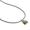 Teddy Crystal Pendant Necklace on Black Cord Tie, Costume Jewellery, Ideal Gift - Thumbnail Image 5