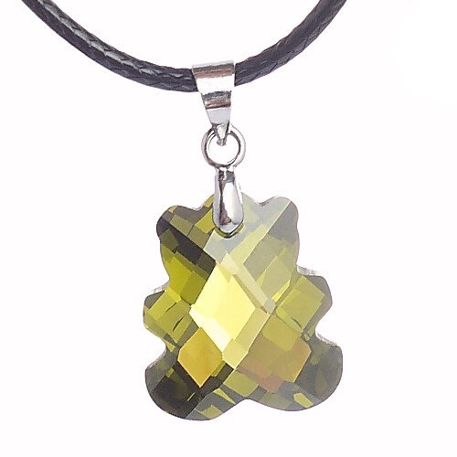 Teddy Crystal Pendant Necklace on Black Cord Tie, Costume Jewellery, Ideal Gift - Image 6