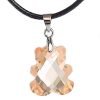 Teddy Crystal Pendant Necklace on Black Cord Tie, Costume Jewellery, Ideal Gift - Thumbnail Image 9