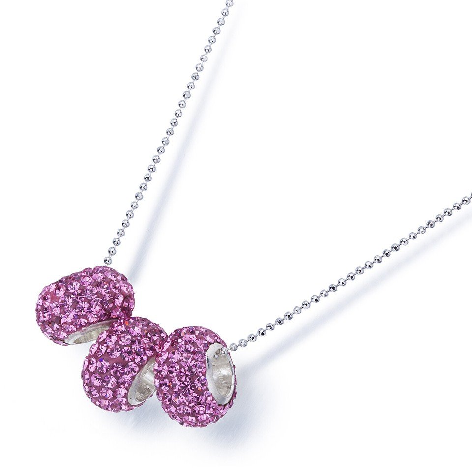 Janeo Swarovski Crystal Elements Necklace Shamballa Style Womens Christmas Gift - Image 7