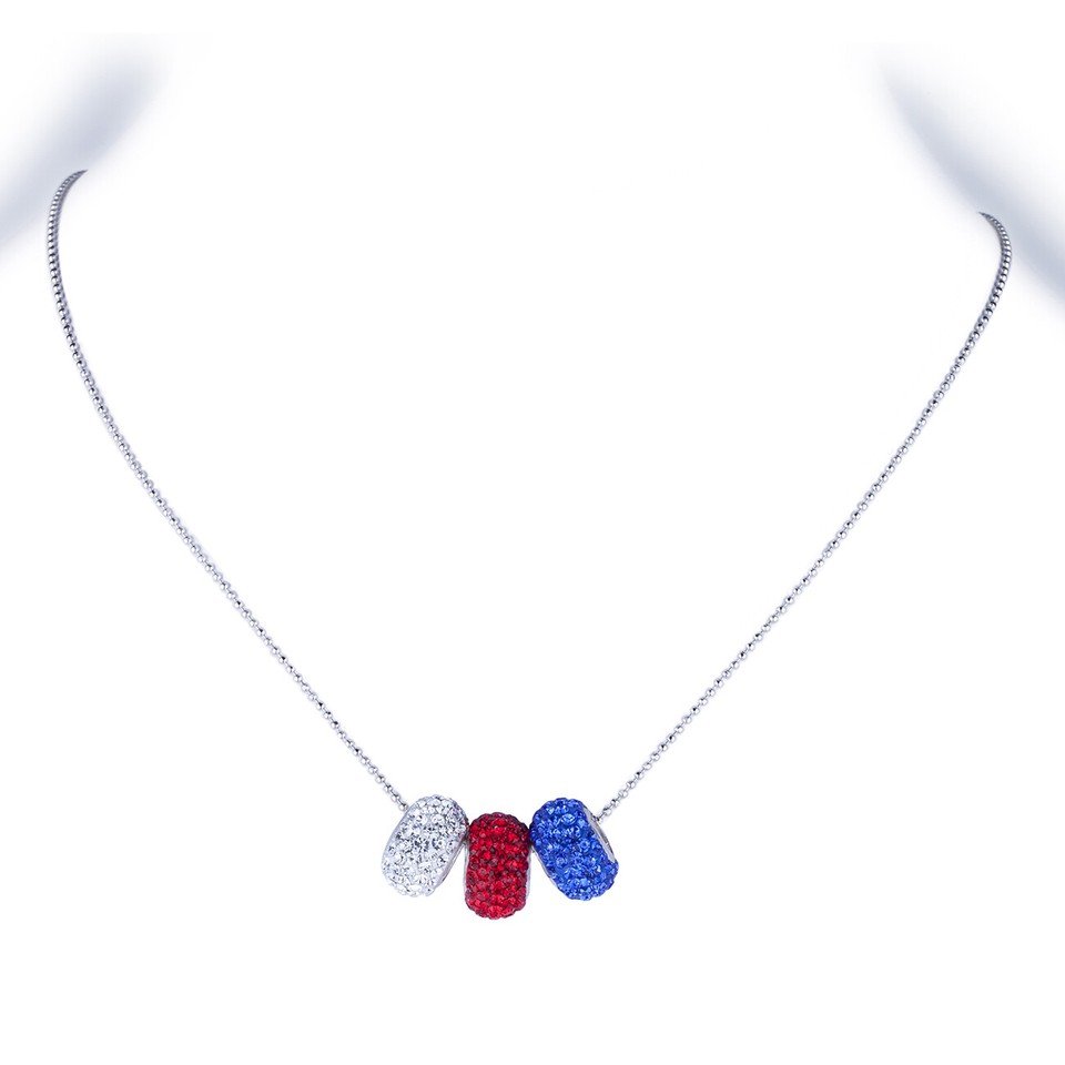 Janeo Swarovski Crystal Elements Necklace Shamballa Style Womens Christmas Gift - Image 14
