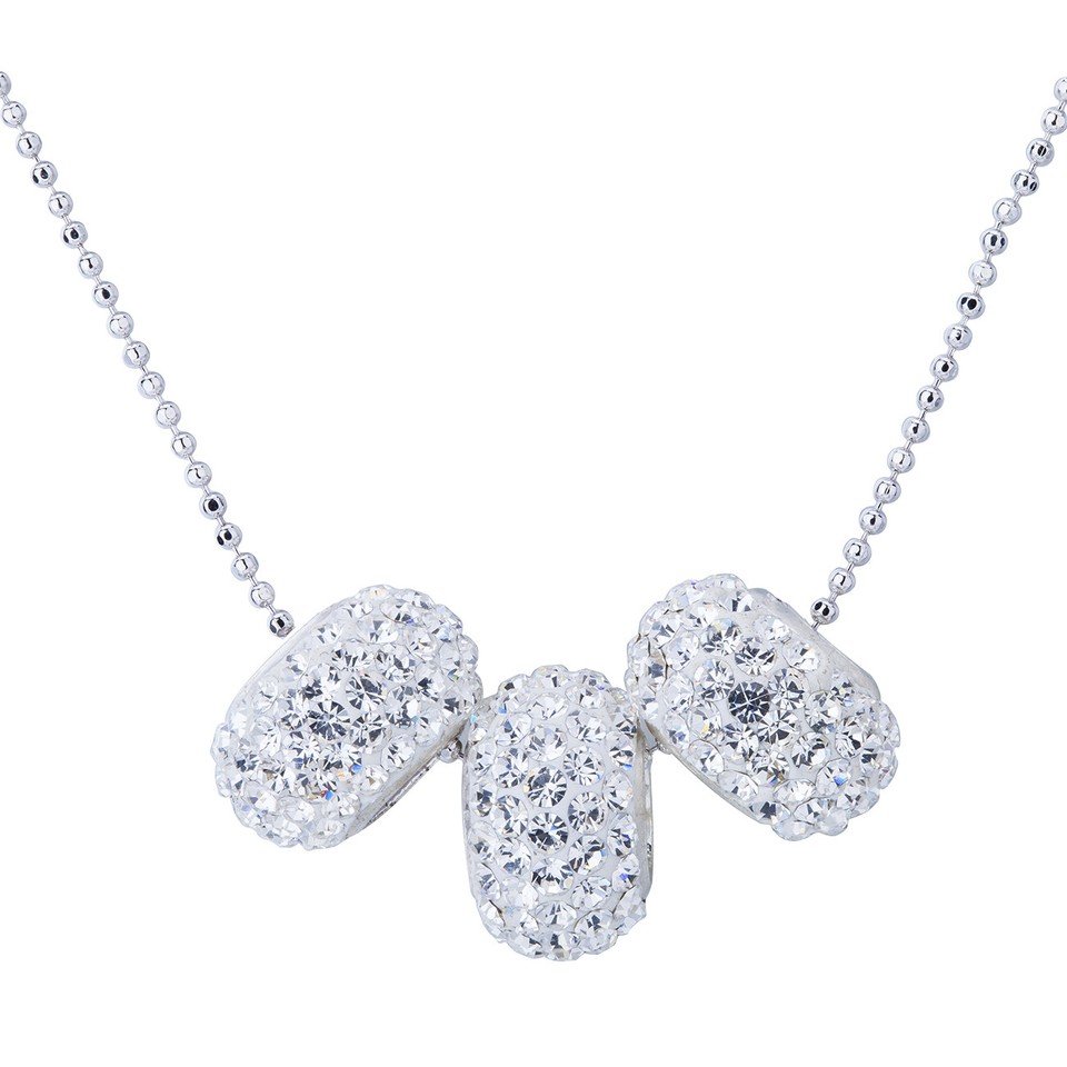 Janeo Swarovski Crystal Elements Necklace Shamballa Style Womens Christmas Gift - Image 2