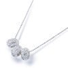 Janeo Swarovski Crystal Elements Necklace Shamballa Style Womens Christmas Gift - Thumbnail Image 4